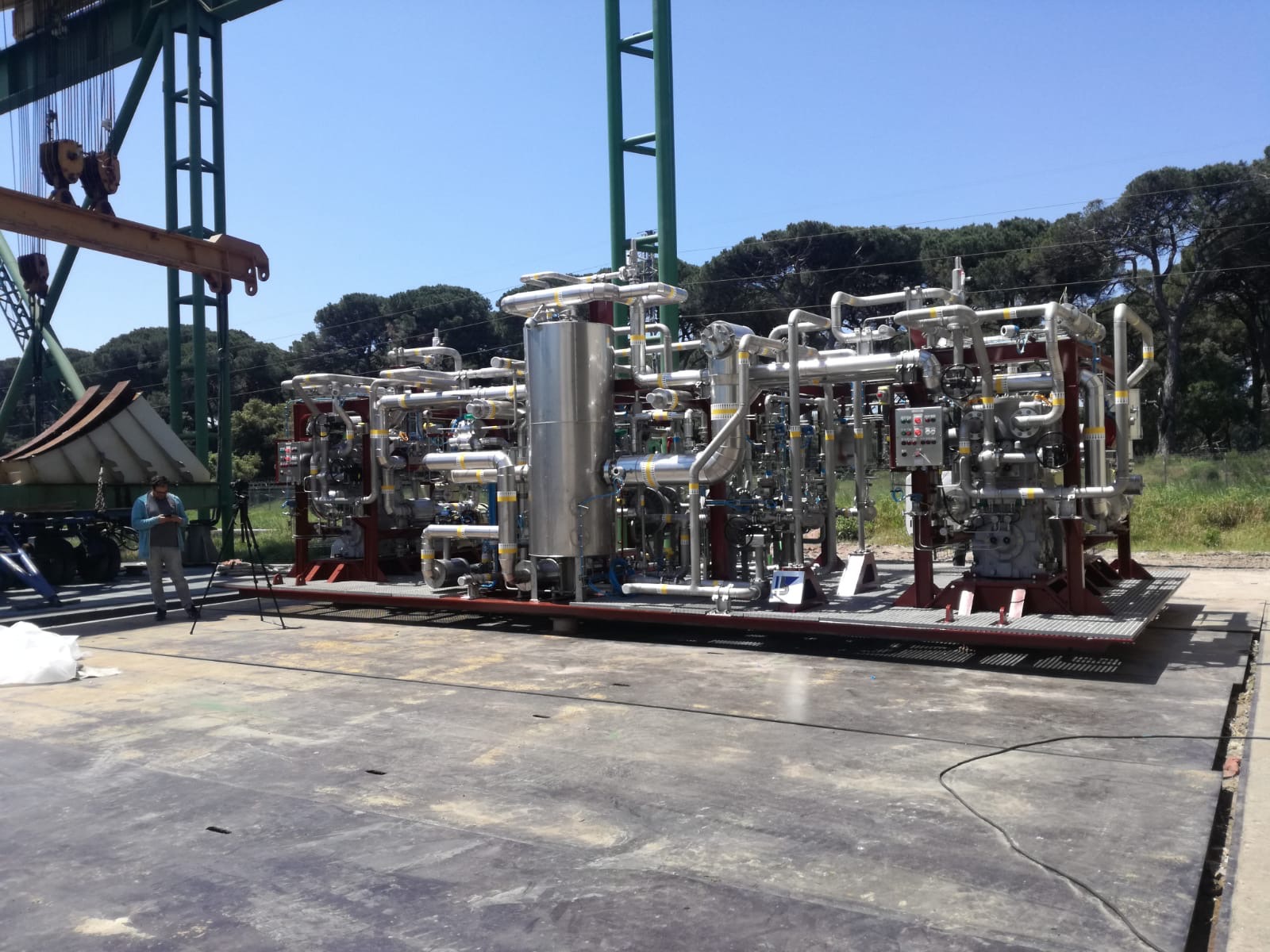 Skid LNG industriale assemblato da S.N.A. Impianti