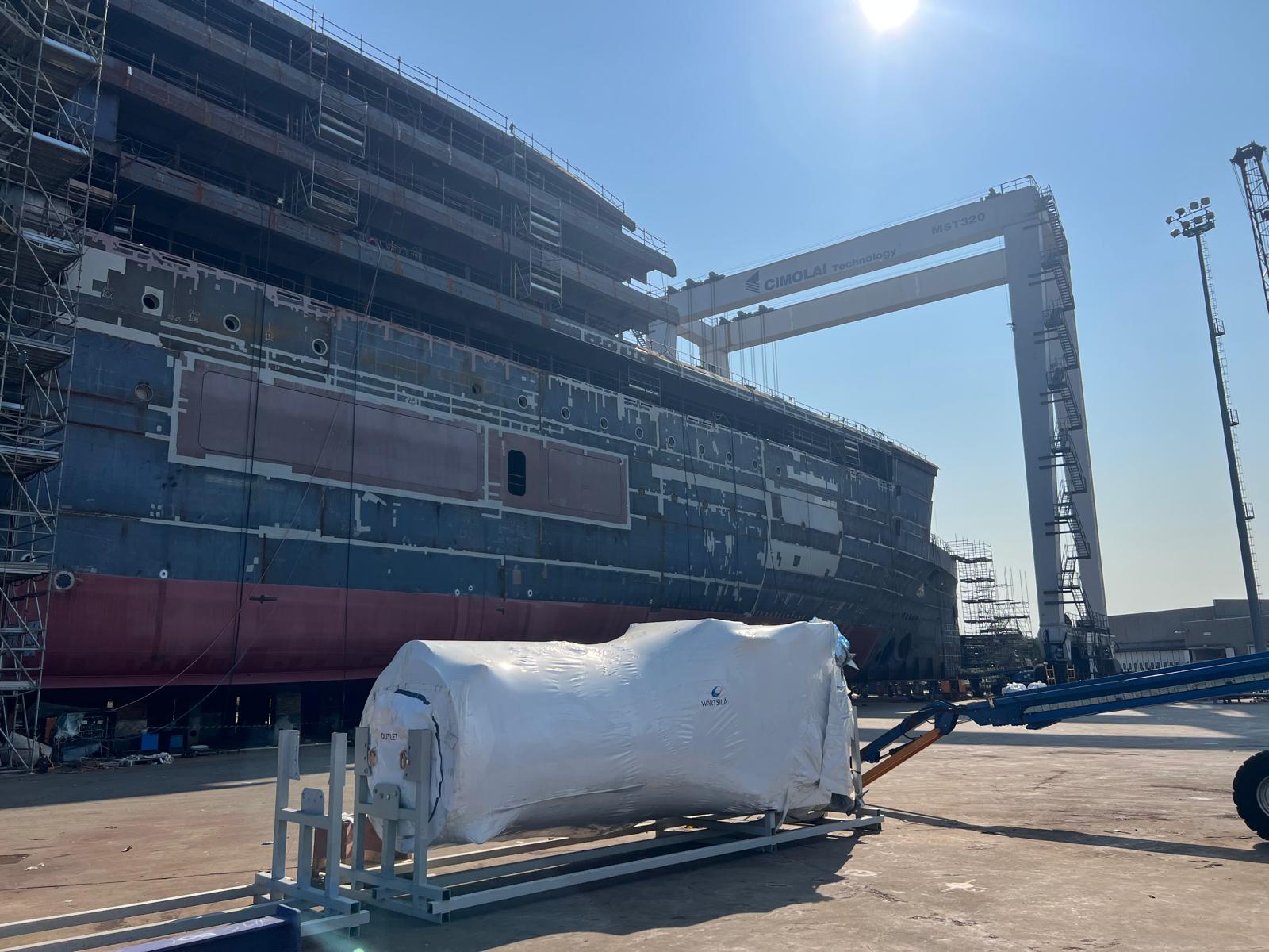 Tubazioni metanolo Mariotti yard con piping industriale e tubazioni prefabbricate S.N.A. Impianti